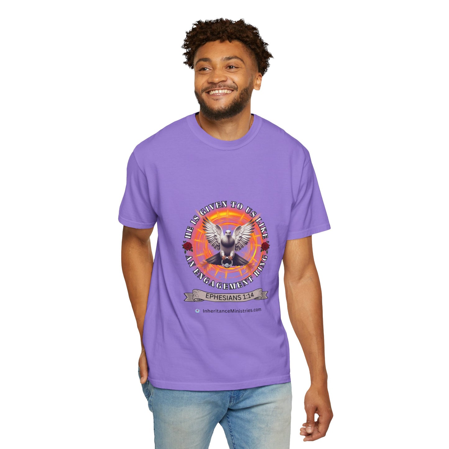 Men's Ephesians 1:14, Garment-Dyed T-shirt