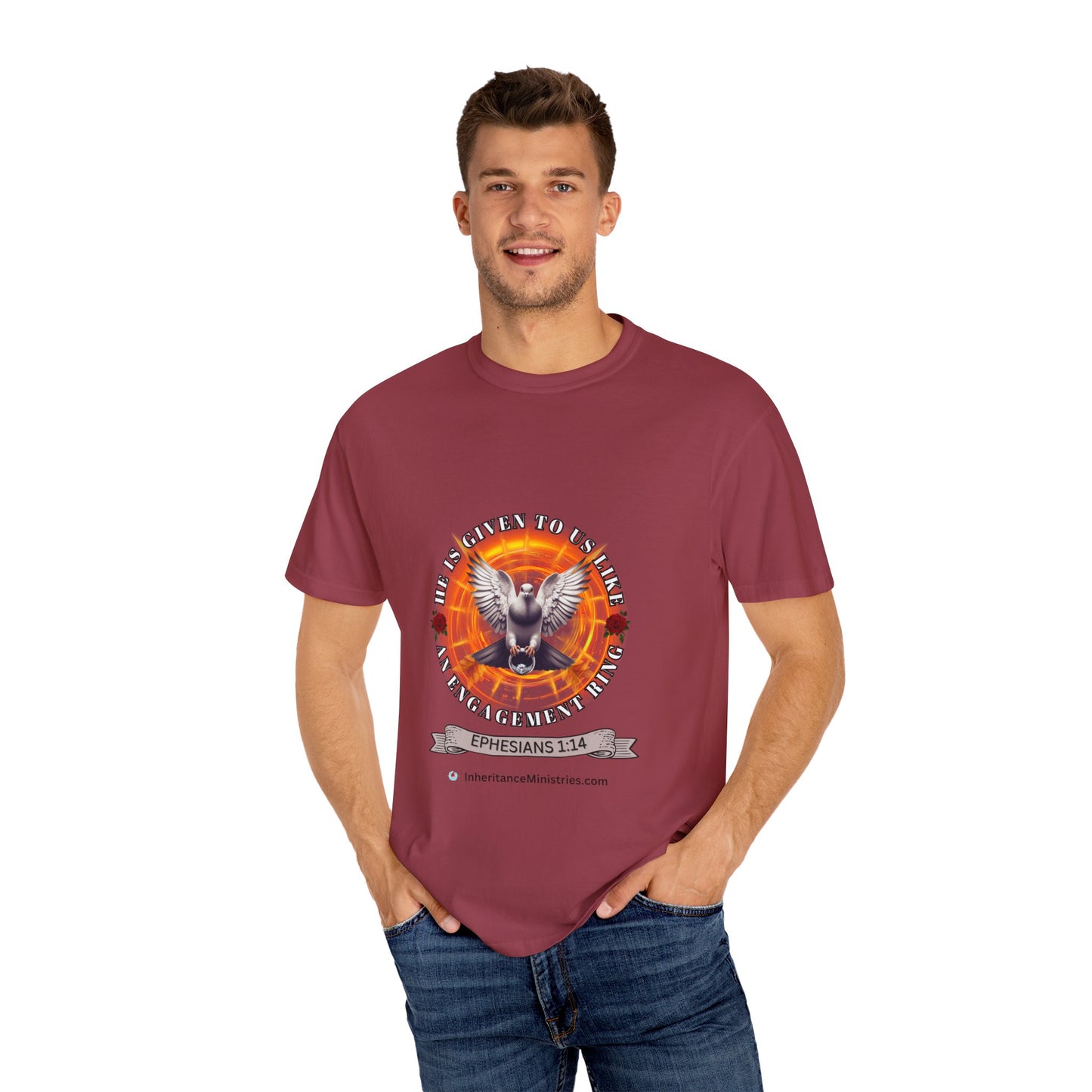 Men's Ephesians 1:14, Garment-Dyed T-shirt