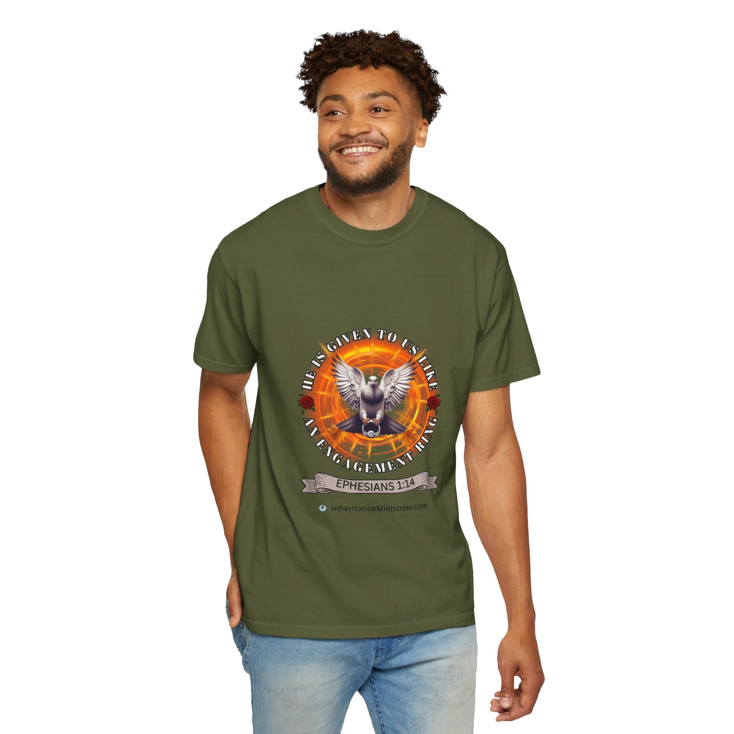 Men's Ephesians 1:14, Garment-Dyed T-shirt