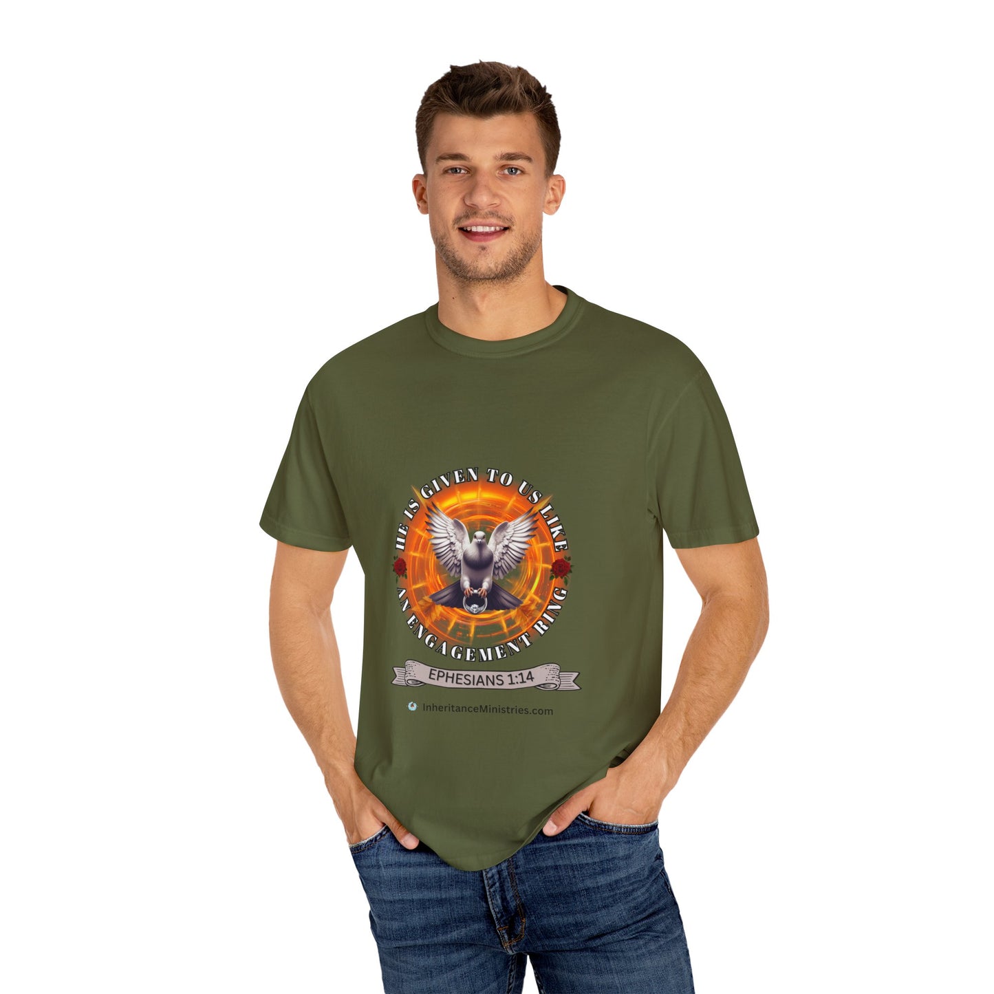 Men's Ephesians 1:14, Garment-Dyed T-shirt