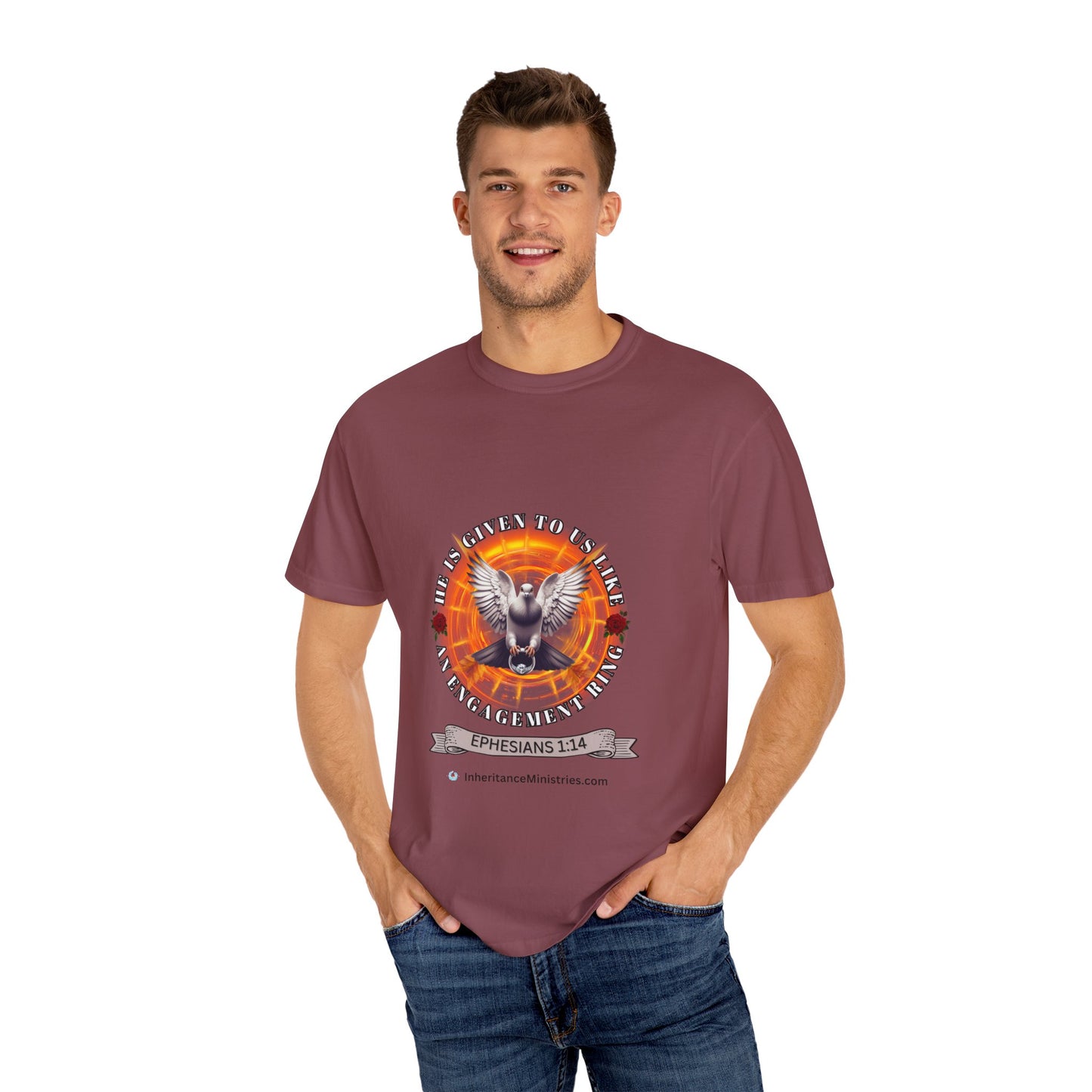 Men's Ephesians 1:14, Garment-Dyed T-shirt