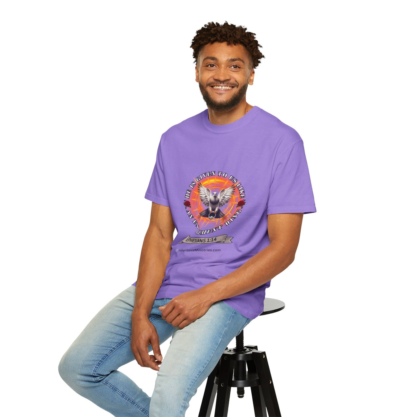 Men's Ephesians 1:14, Garment-Dyed T-shirt