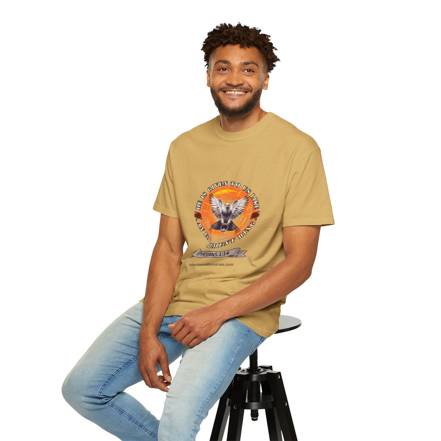Men's Ephesians 1:14, Garment-Dyed T-shirt