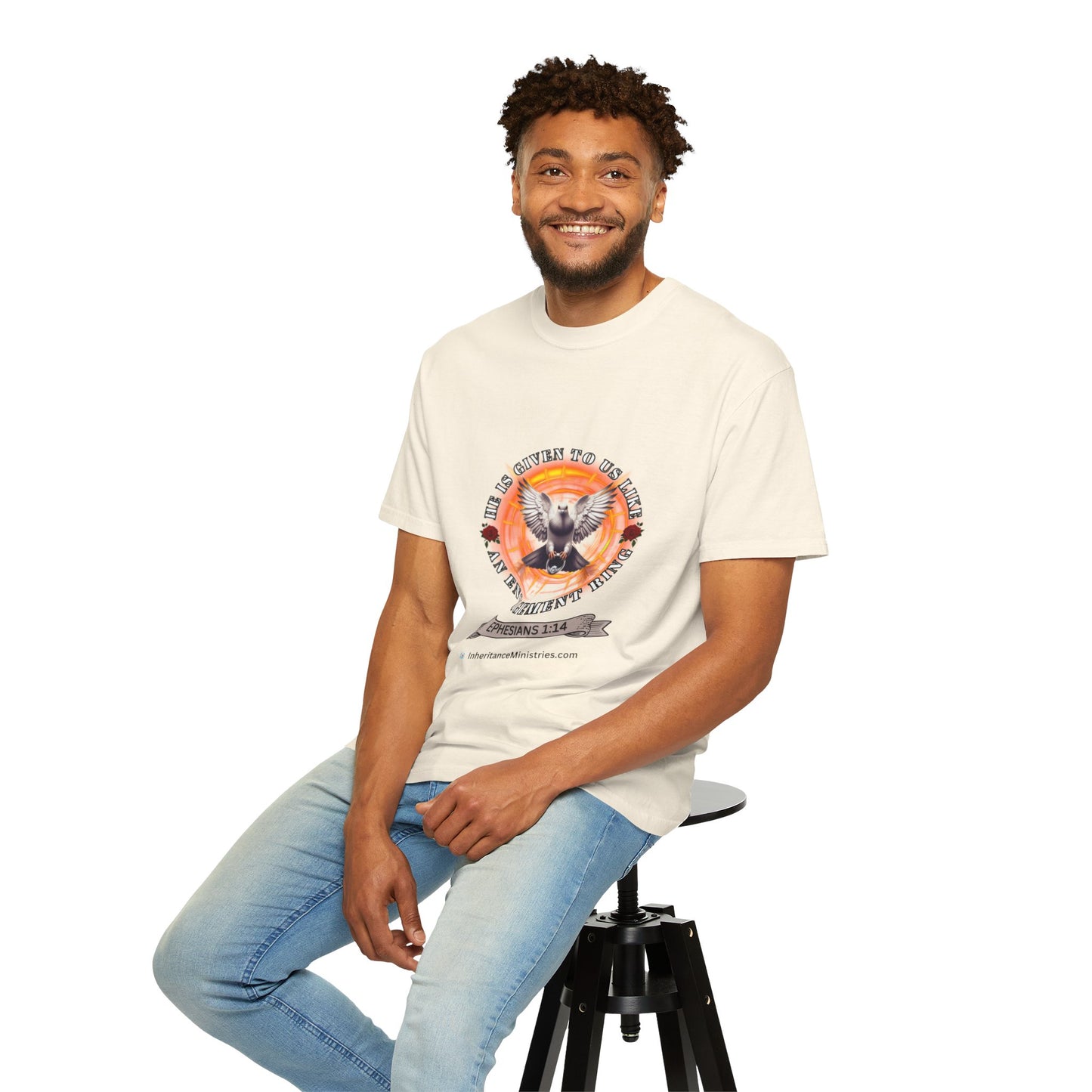 Men's Ephesians 1:14, Garment-Dyed T-shirt
