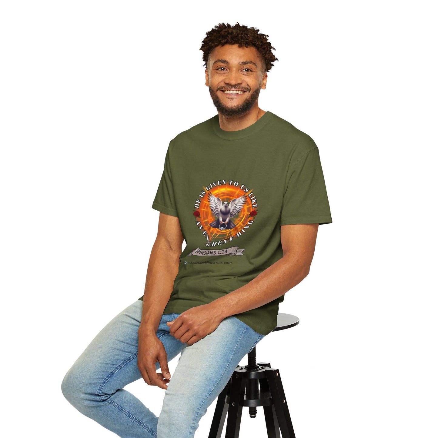 Men's Ephesians 1:14, Garment-Dyed T-shirt