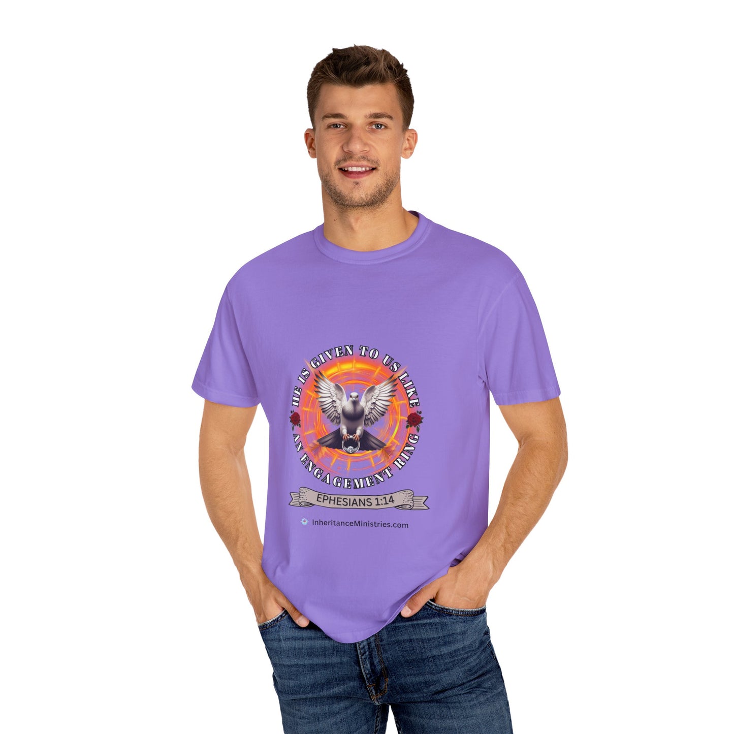 Men's Ephesians 1:14, Garment-Dyed T-shirt