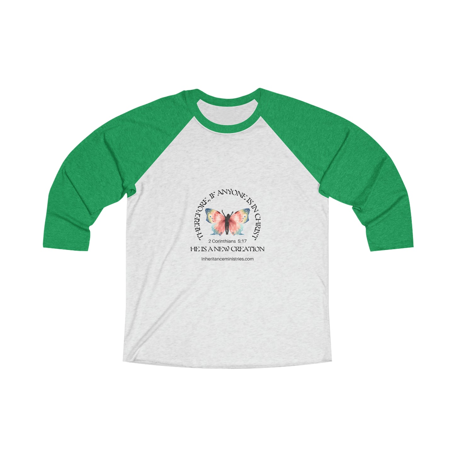 New Creation in Christ, Tri-Blend 3\4 Raglan Tee